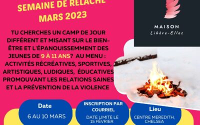 SEMAINE DE RELÂCHE | CAMP DE JOUR