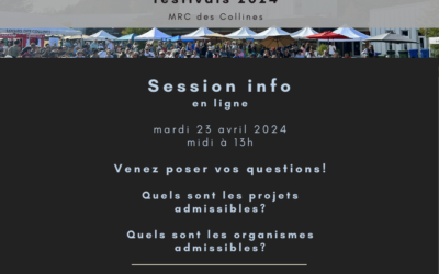 Session d’information du Fonds de soutien aux événements et aux festivals (FSEF)