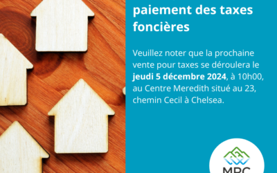 Vente pour défaut de paiement de taxes foncières